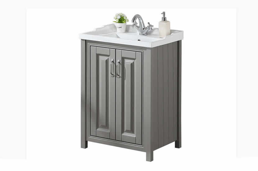 Cottage 600mm Vanity Unit Stone Grey