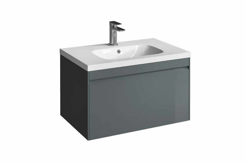 Hampton 700mm 1 Drawer Basin Anthracite