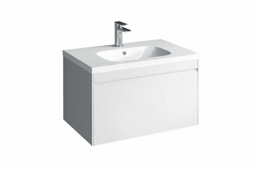 Hampton 700mm 1 Drawer Basin White