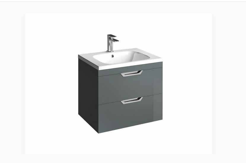 Madison 600mm 2 Door Orca Basin Anthracite