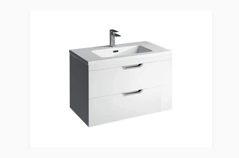 Madison 800mm 2 Door Lounge Basin White