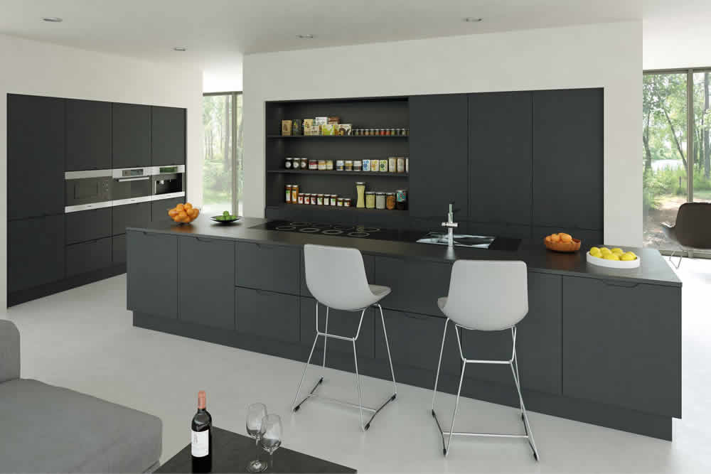 Bella Matt Graphite Integra Kitchen