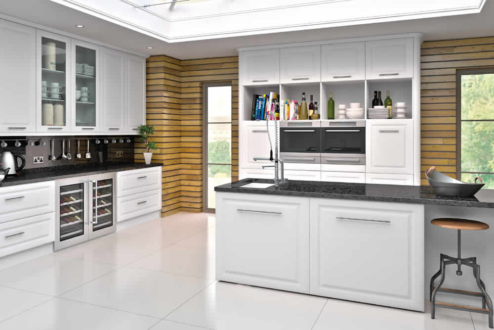 Bella Satin White York Kitchen