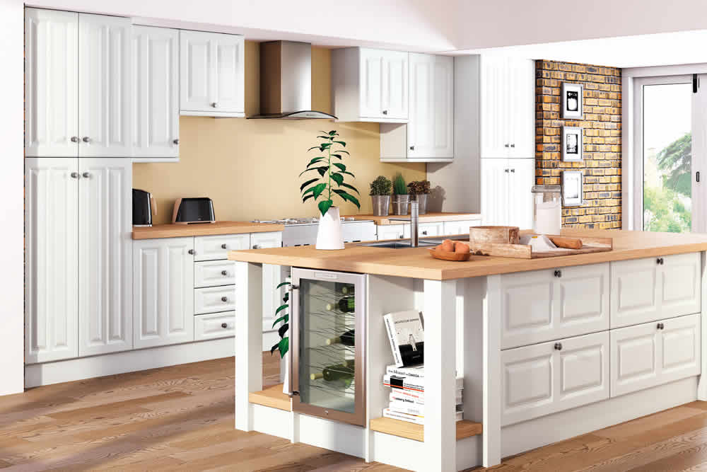 Bella Super White Ash Milano Kitchen